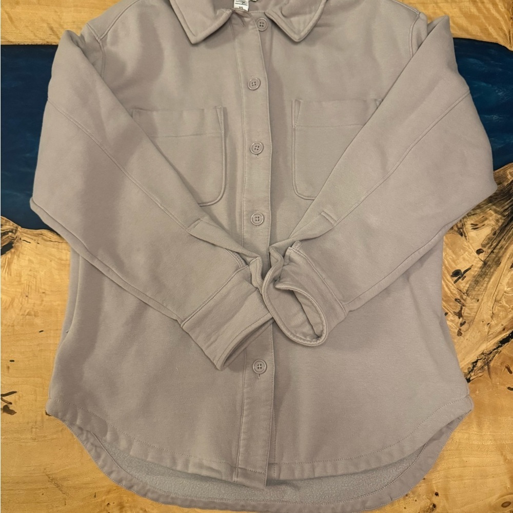 Athleta Retro plush Button Up Jaclet size XS - Picture 3 of 6